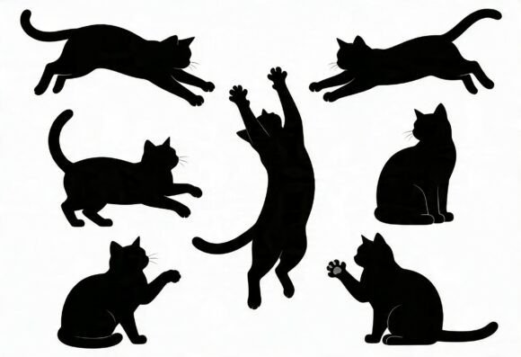 Black Cat Silhouette Bundle for Crafts and Graphics: A Brand Designer’s Take