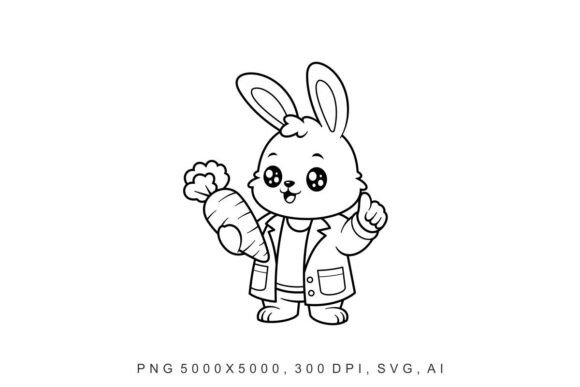 Bunny - Doctor: A Versatile Illustration for Digital Sellers