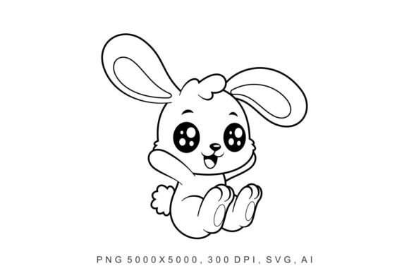Bunny - Happy: A Delightful Embroidery Design for Heartfelt Projects