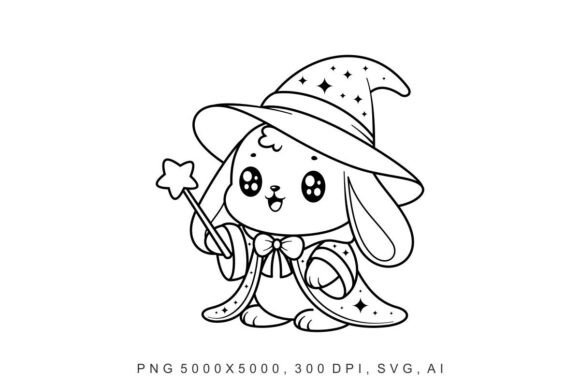 Bunny - Wizards: A Versatile Illustration for Modern Content Creators