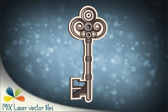 Christmas Magic Key SVG Laser File: A Festive Freebie for Branding and Packaging