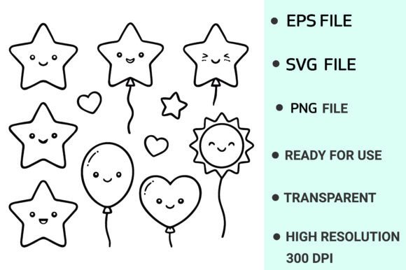 Cute Kawaii Birthday Party Icon Set – A Freebie Boost for Creative Branding