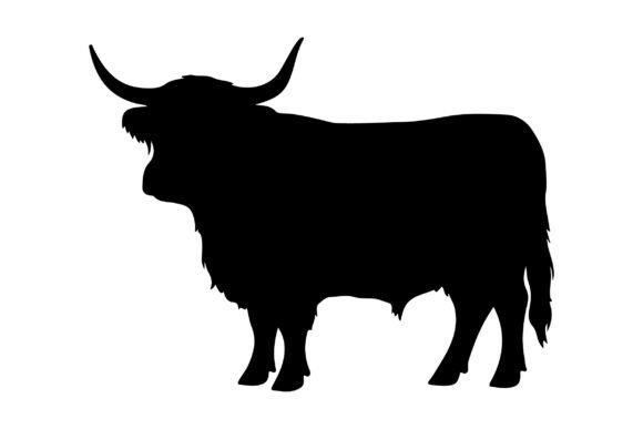 Free Highland Cow Clipart Vector for Small Business Branding and Graphics