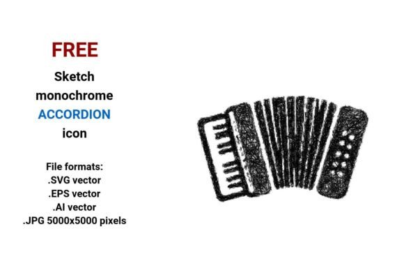 FREE Sketch Accordion Icon – A Design Asset for Modern Content Creators