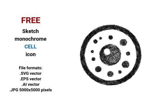 FREE Sketch Cell Icon: A Versatile Graphic Design Asset for Branding and Marketing