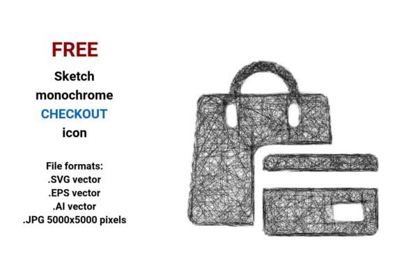 FREE Sketch Checkout Icon: A Versatile Graphic Design Asset for Branding and Marketing