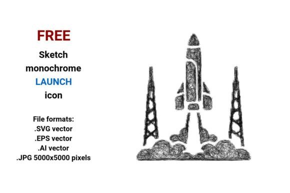 FREE Sketch Launch Icon: A Must-Have Graphic Design Asset for Handmade Creators