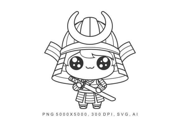 Kids - Samurai: A Playful Graphic Asset for Local Business Branding