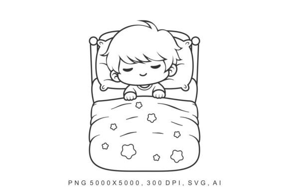 Kids - Sleep Graphics: A Versatile Illustration for Editorial and Web Design