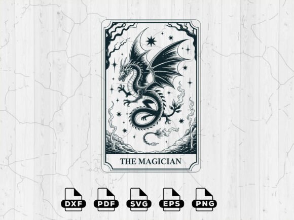 Mystical Dragon Tarot SVG for Embroidery Projects: A Designer’s Take