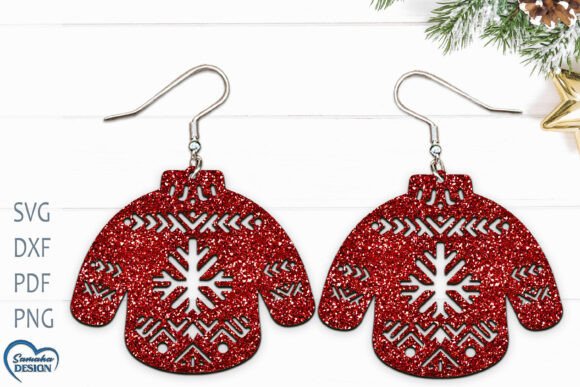 Ugly Christmas Sweater Earrings ā A Laser-Cut Design for Holiday Cheer